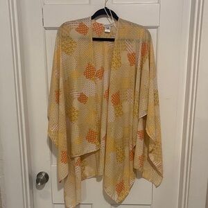 EARTHBOUND Yellow and Orange Patterned Kimono